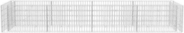 Alt view image 4 of 9 - vidaXL Gabion Raised Bed Steel 141.7"x35.4"x19.7" Silver Garden Outdoor Flower