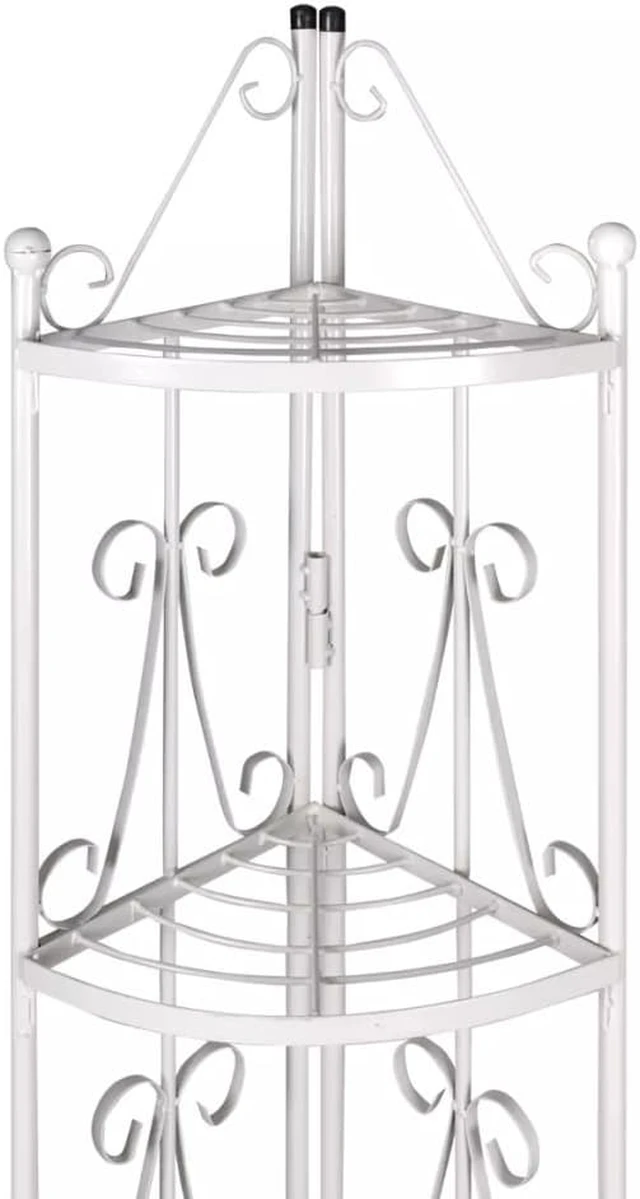 Alt view image 2 of 8 - vidaXL Plant Stand 5-Tier Plant Rack Shelves Flower Pot Stand Black Steel