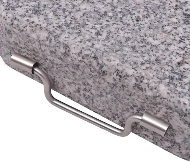 Alt view image 3 of 13 - vidaXL Umbrella Base Patio Parasol Stand for Poles of 1.5"/1.9" Granite 66.1 lb