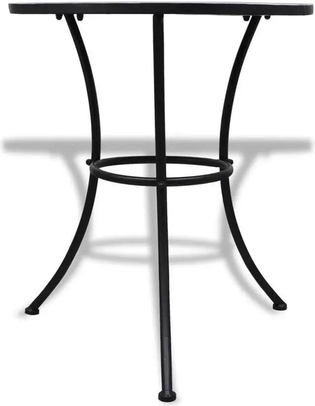 Alt view image 2 of 9 - vidaXL Bistro Table Mosaic Ceramic Blue White Outdoor Garden Patio Cafe Coffee