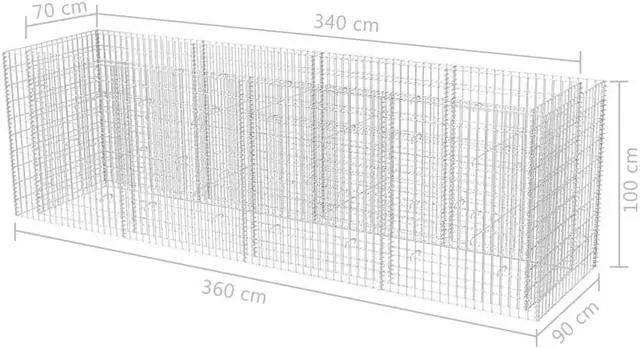Alt view image 6 of 11 - vidaXL Raised Garden Bed Patio Raised Flower Bed Galvanized Steel Anthracite