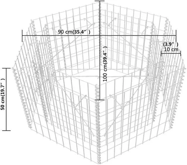 Alt view image 5 of 14 - vidaXL Raised Garden Bed Raised Flower Bed Raised Garden Box Solid Acacia Wood