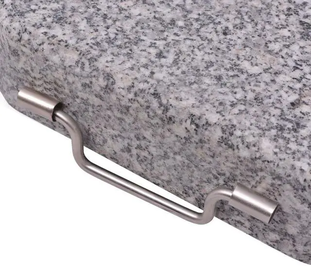 Alt view image 4 of 13 - vidaXL Umbrella Base Patio Parasol Stand for Poles of 1.5"/1.9" Granite 66.1 lb
