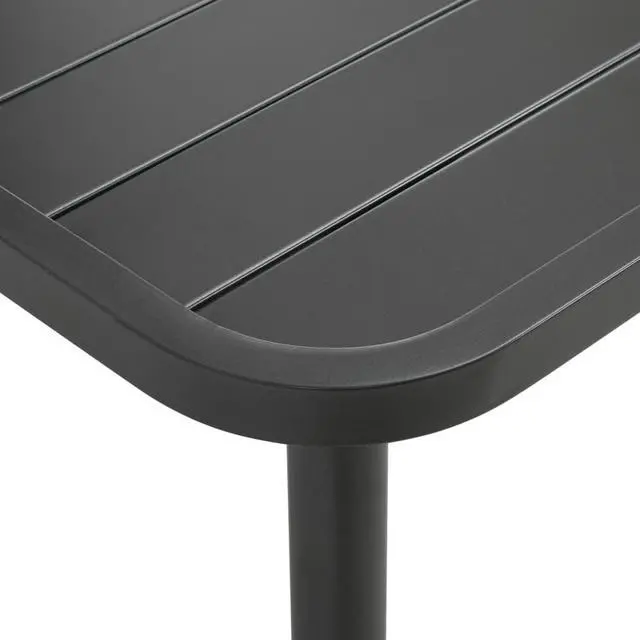 Alt view image 3 of 13 - vidaXL Patio Table Outdoor Dining Table Garden for Balcony Steel Dark Gray