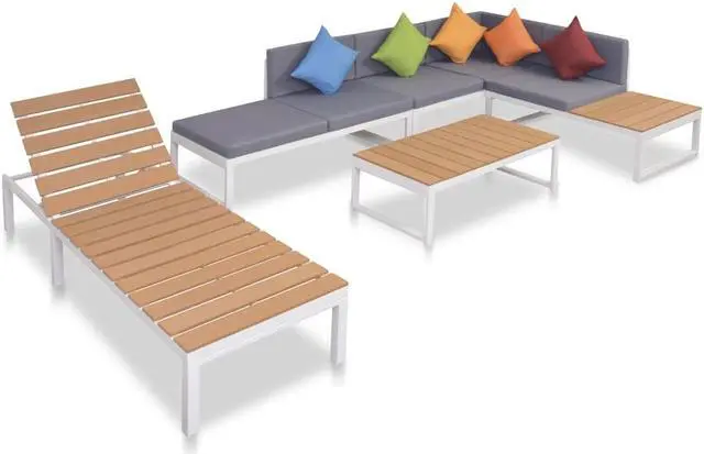 Alt view image 3 of 12 - vidaXL Patio Bistro Set 3 Piece Garden Table and Chair Cast Aluminum White