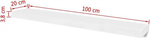 Alt view image 4 of 11 - vidaXL Wall Shelves Floating Shelves Wall Display Shelves 2 Pcs White MDF