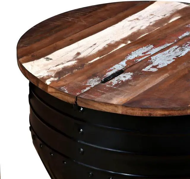 Alt view image 6 of 11 - vidaXL Coffee Table Set 2 Piece Bowl-shaped End Table Solid Wood Reclaimed