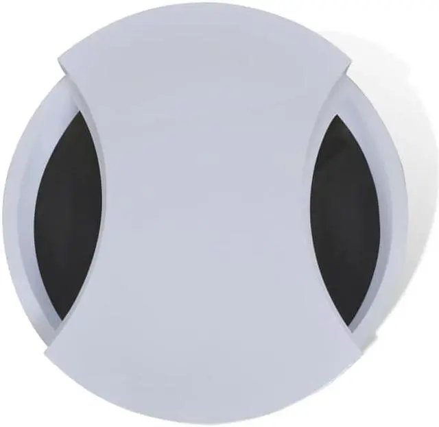 Alt view image 4 of 10 - vidaXL Coffee Table Shape-Adjustable High Gloss White Side End Storage Table