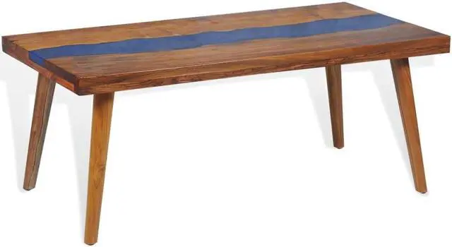 Alt view image 3 of 11 - vidaXL Coffee Table Round End Side Table Living Room Furniture Teak Resin