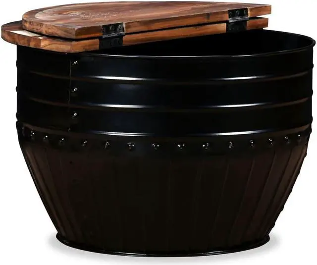 Alt view image 5 of 11 - vidaXL Coffee Table Set 2 Piece Bowl-shaped End Table Solid Wood Reclaimed