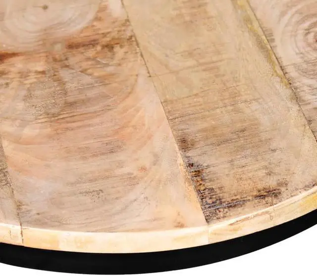 Alt view image 6 of 13 - vidaXL Coffee Table Set 2 Piece Round End Table Side Table Solid Wood Mango