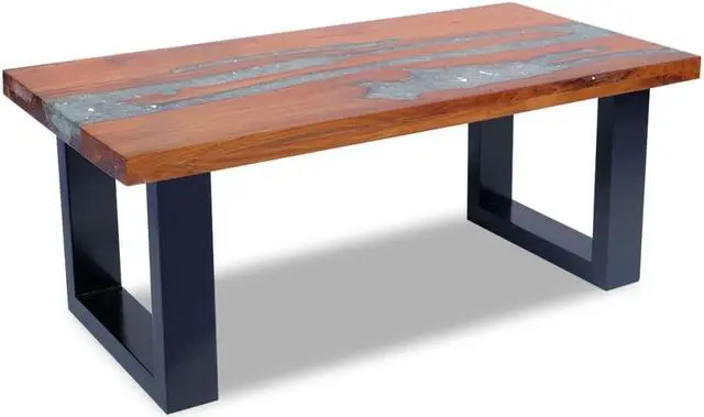 Alt view image 4 of 12 - vidaXL Coffee Table Round End Side Table Living Room Furniture Teak Resin
