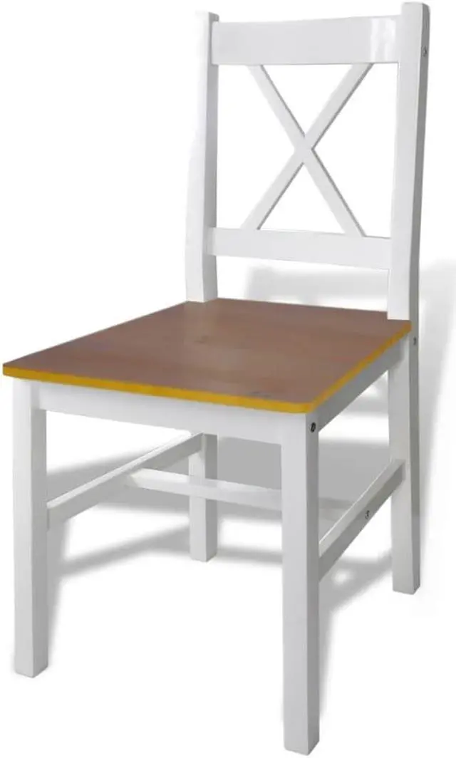 Alt view image 4 of 13 - vidaXL Kitchen Dining Set Brown Wooden Furniture Lacquered Table and 4 Chairs