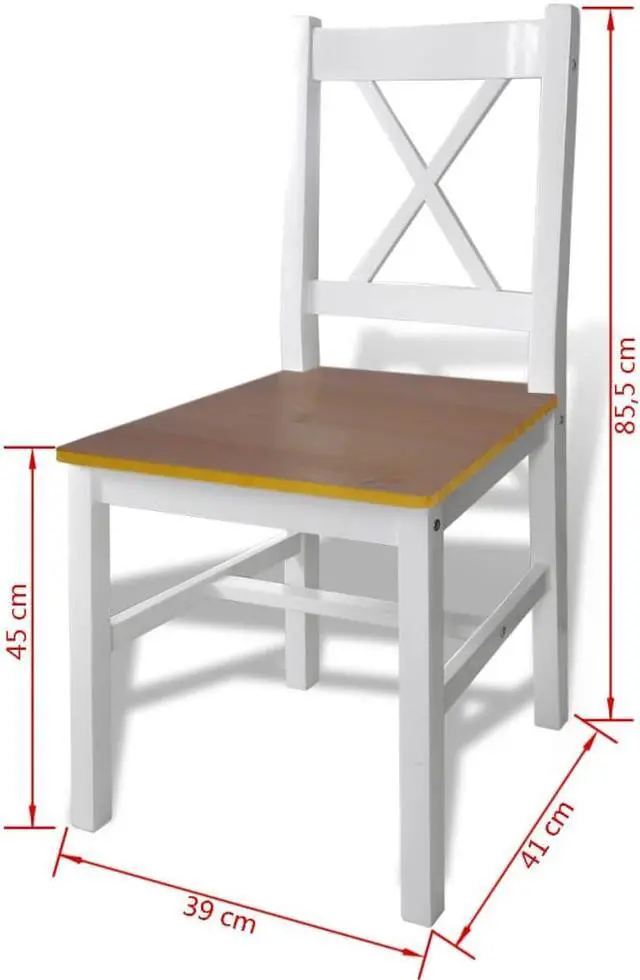 Alt view image 6 of 13 - vidaXL Kitchen Dining Set Brown Wooden Furniture Lacquered Table and 4 Chairs