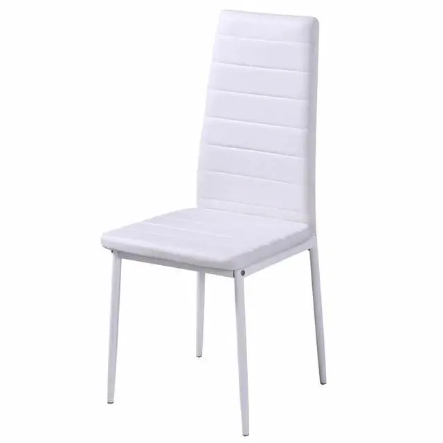 Alt view image 9 of 10 - vidaXL Five Piece Dining Table and Chair Set Black and White