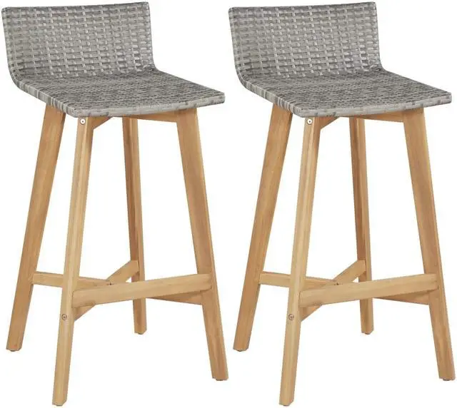 Main image of vidaXL Patio Chairs 4 Pcs Outdoor Patio Chair Cotton Rope and Steel Black
