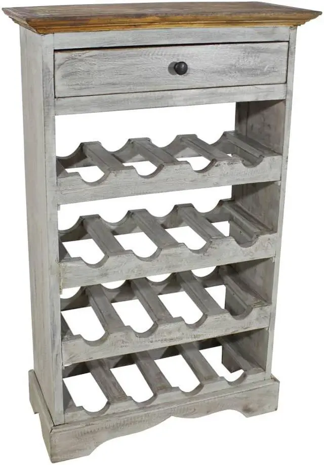 Main image of vidaXL Wine Rack for 12 Bottles Floor Wine Cabinet Holder Solid Reclaimed Wood