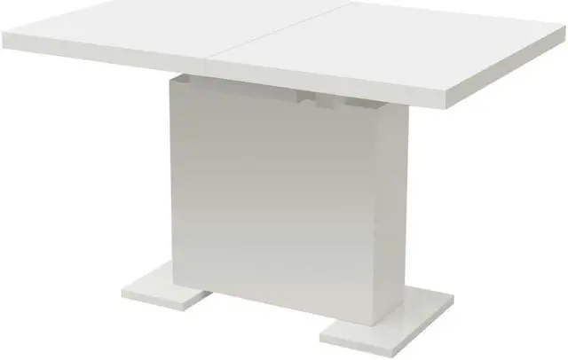 Main image of vidaXL Extendable Dining Table High Gloss White Kitchen Dining Room Dinner