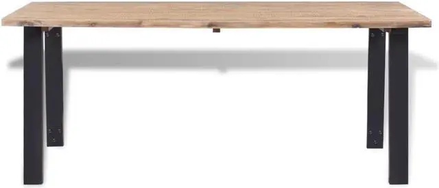 Alt view image 18 of 20 - vidaXL Dining Table Kitchen Table Wooden Dining Room Table Solid Acacia Wood