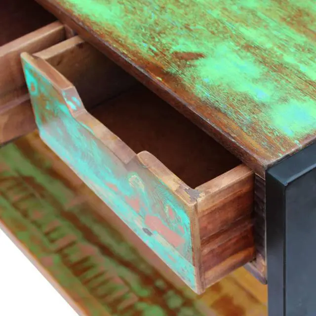 Alt view image 7 of 11 - vidaXL Solid Reclaimed Wood Sideboard Side Console Table Highboard 3 Drawers