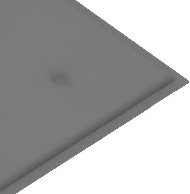 Alt view image 3 of 14 - vidaXL Garden Bench Cushion Grey 100x50x4 cm Oxford Fabric