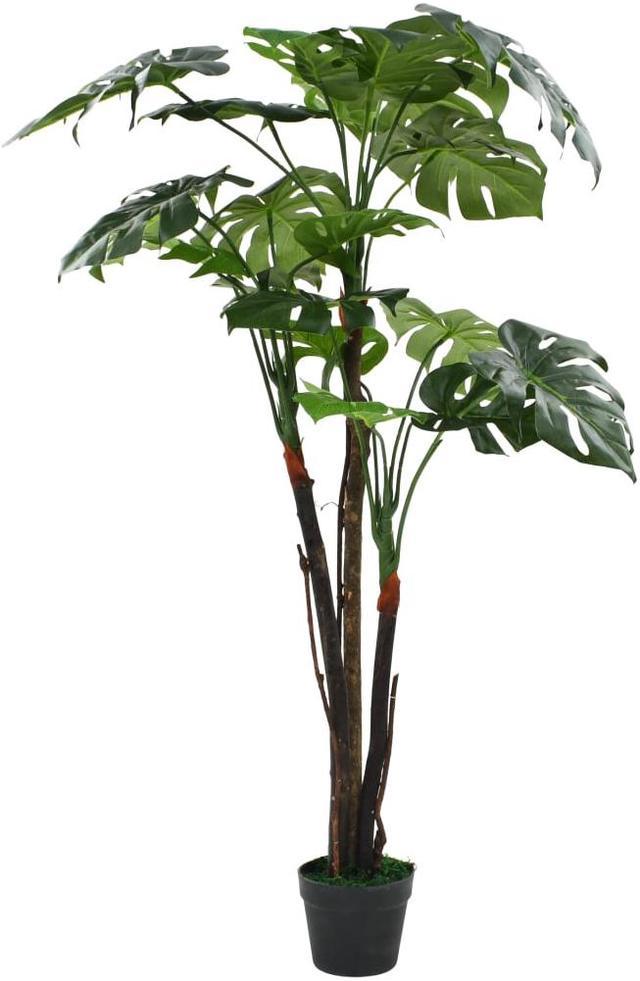 vidaXL Artificial Sansevieria Plant w/ Pot 25.6" Green Fake Leaves Tree Decor 