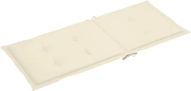 Alt view image 8 of 11 - vidaXL Chair Cushion 2 Pcs Outdoor Garden High Back Chair Cushion Cream Fabric