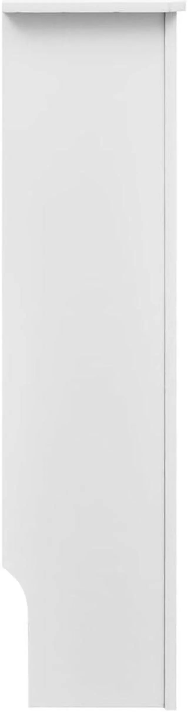Alt view image 3 of 7 - vidaXL Radiator Cover Cabinet 2 Pcs Radiator Guard for Home Office White MDF