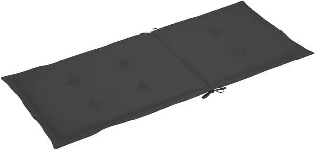Alt view image 4 of 11 - vidaXL Chair Cushion 4 Pcs Garden High Back Chair Cushion Anthracite Fabric
