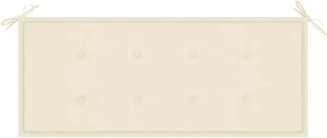 Alt view image 3 of 12 - vidaXL Bench Cushion Water Repellent Garden Seat Cushion Cream Oxford Fabric