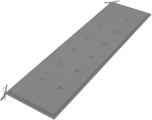 Alt view image 2 of 12 - vidaXL Bench Cushion Water Repellent Garden Seat Cushion Gray Oxford Fabric