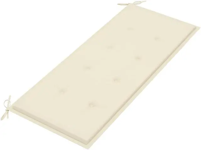 Alt view image 2 of 12 - vidaXL Bench Cushion Water Repellent Garden Seat Cushion Cream Oxford Fabric