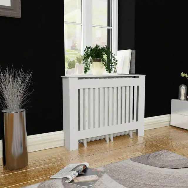 Main image of vidaXL Radiator Cover Radiator Guard for Home Office Heater Cover White MDF