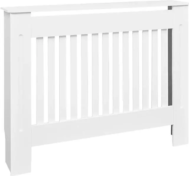 Alt view image 2 of 10 - vidaXL Radiator Cover Radiator Guard for Home Office Heater Cover White MDF
