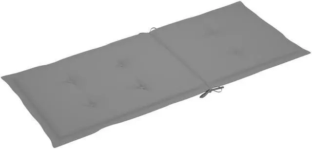 Alt view image 4 of 17 - vidaXL Chair Cushion 2 Pcs Outdoor Garden High Back Chair Cushion Gray Fabric