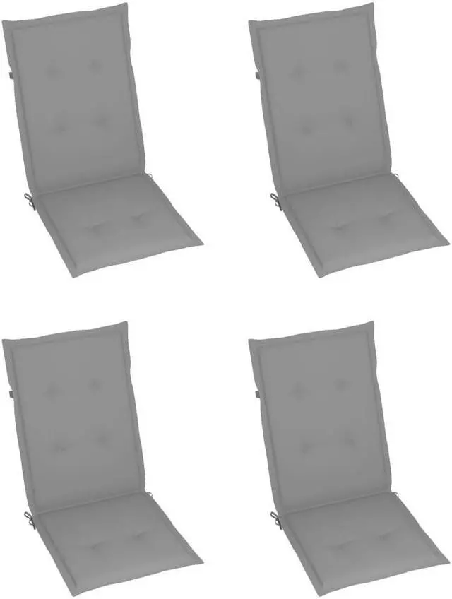 Alt view image 3 of 18 - vidaXL Chair Cushion 2 Pcs Outdoor Garden High Back Chair Cushion Green Fabric