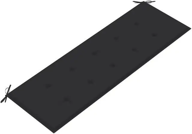 Alt view image 2 of 12 - vidaXL Bench Cushion Water Repellent Garden Cushion Anthracite Oxford Fabric