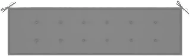 Alt view image 3 of 12 - vidaXL Bench Cushion Water Repellent Garden Seat Cushion Gray Oxford Fabric