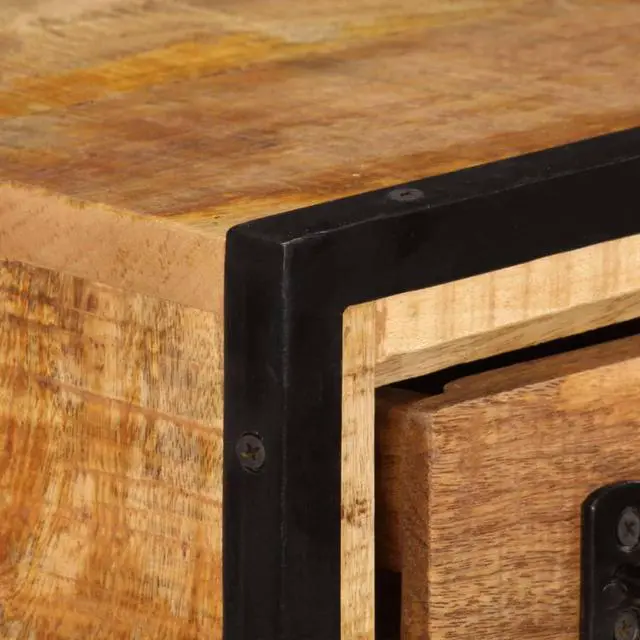 Alt view image 2 of 11 - vidaXL TV Stand TV Unit Sideboard TV Console with Drawers Solid Mango Wood