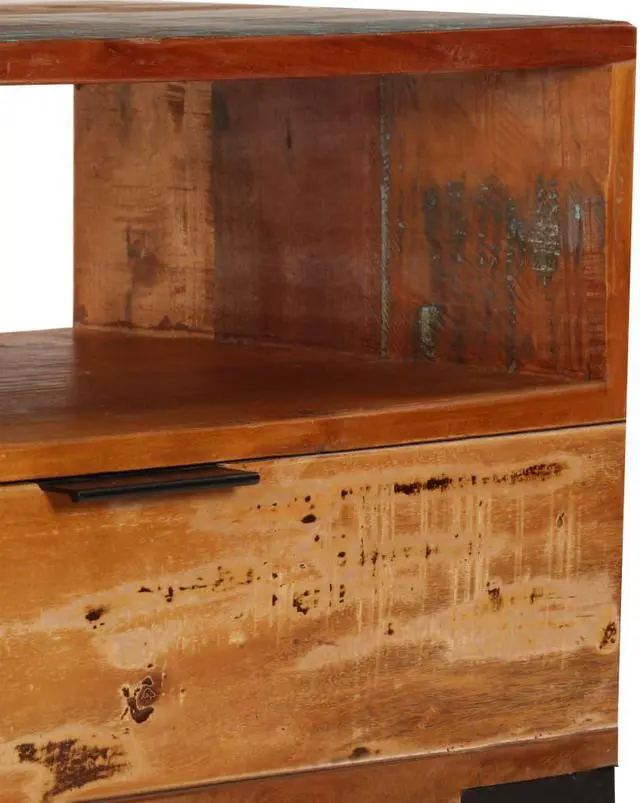 Alt view image 6 of 11 - vidaXL TV Stand Monitor Stand Desktop Stand Console Unit Solid Reclaimed Wood