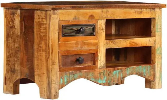Alt view image 5 of 11 - vidaXL TV Stand TV Unit Sideboard TV Console Cabinet Recycled Teak and Steel