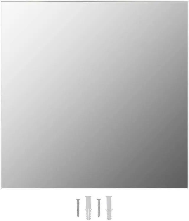 Alt view image 2 of 14 - vidaXL Wall Mirror Transparent Glass 16 x 16 in Minimalistic