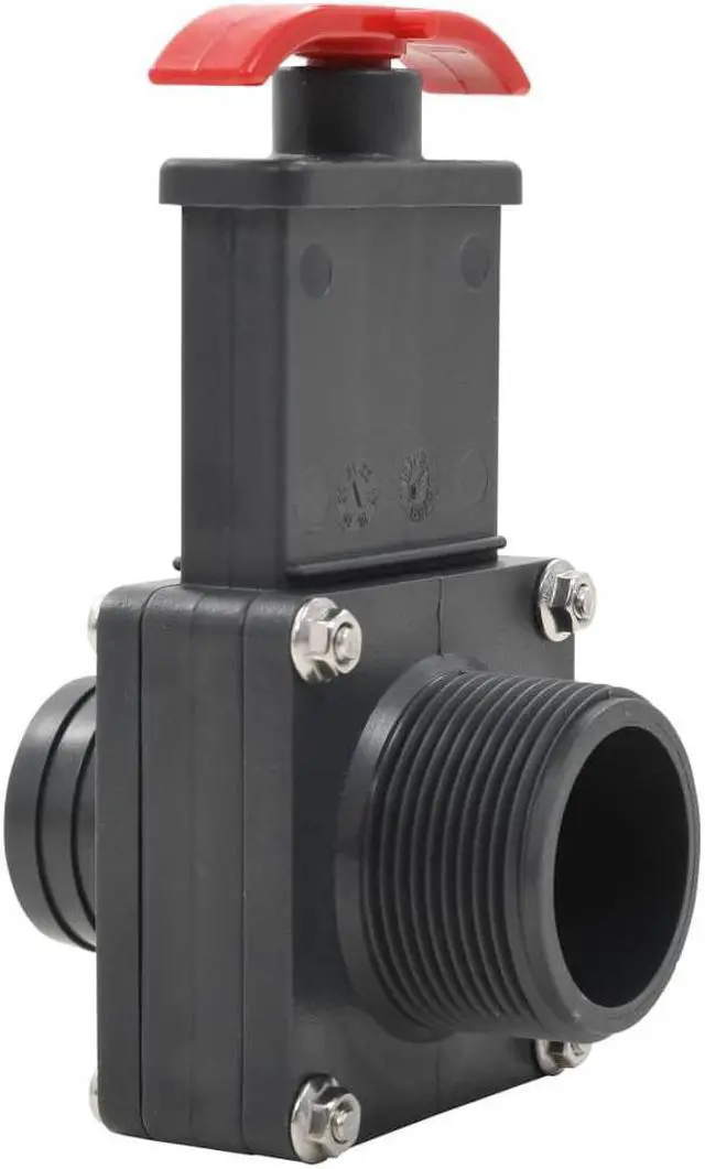 Alt view image 7 of 13 - vidaXL 2x Pool Gate Valve 1.5"  Black Swimming Pool Valve Pool Ball Valves