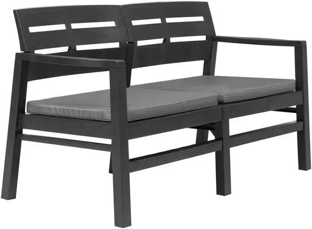 Alt view image 3 of 11 - vidaXL Patio Storage Box Deck Box with Lid Outdoor Garden Cabinet Anthracite