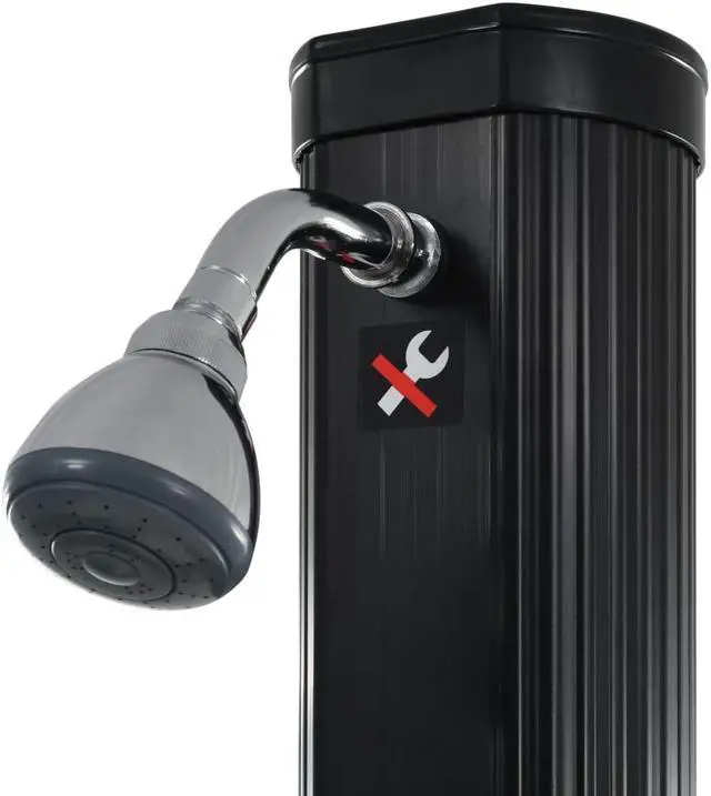 Alt view image 13 of 14 - vidaXL Outdoor Solar Shower Garden Swimming Pool Shower with Head Shower Stand