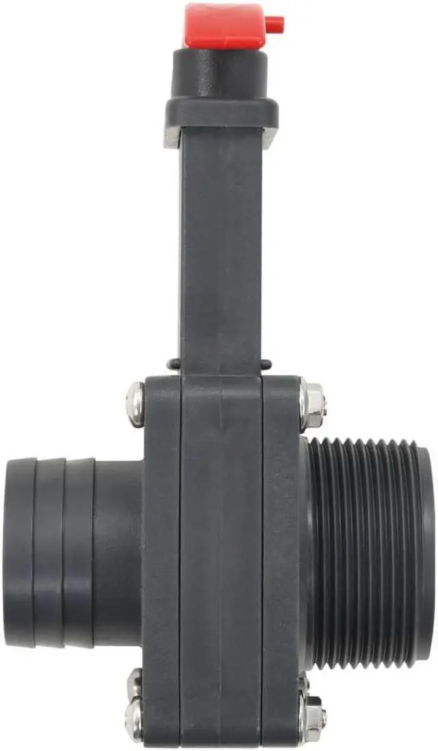 Alt view image 6 of 13 - vidaXL 2x Pool Gate Valve 1.5"  Black Swimming Pool Valve Pool Ball Valves