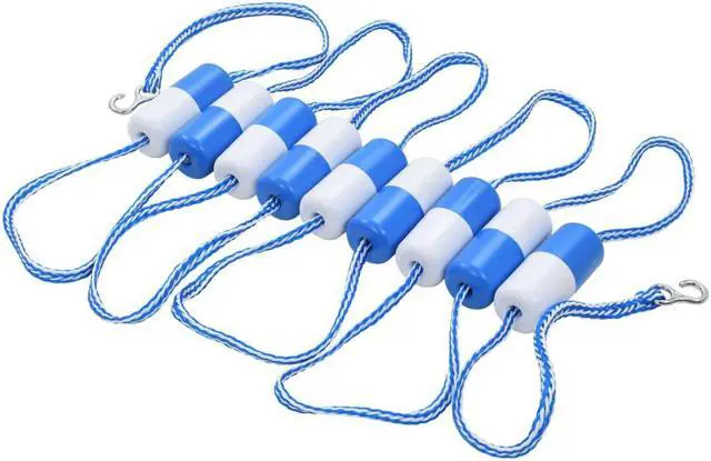 Alt view image 2 of 13 - vidaXL Pool Rope Divider Swimming Pool Rope with 9 Floats and 2 Hooks 6.4'