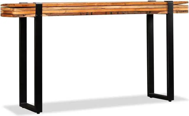 Alt view image 12 of 15 - vidaXL Coffee Table Sofa End Table Accent Side Table Solid Wood Reclaimed
