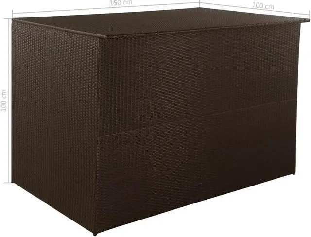 Alt view image 3 of 13 - vidaXL Outdoor Storage Box Deck Box with Lid Patio Cabinet Storage Chest Brown