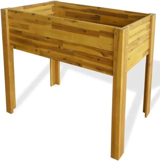 Main image of vidaXL Solid Wood Acacia Raised Garden Raised Bed Flower Bed Outdoor Planter